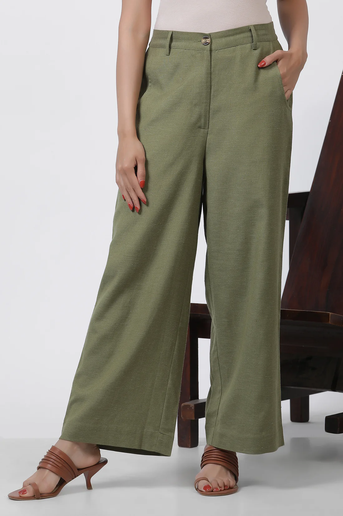 olive green office look straight trouser olive green office look straight trouser