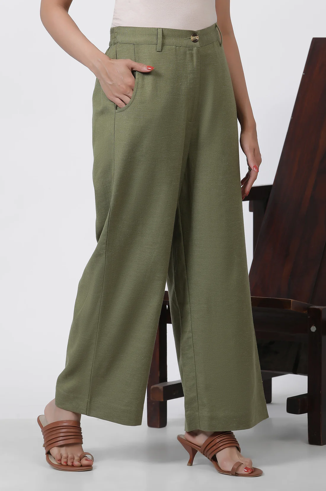 olive green office look straight trouser olive green office look straight trouser