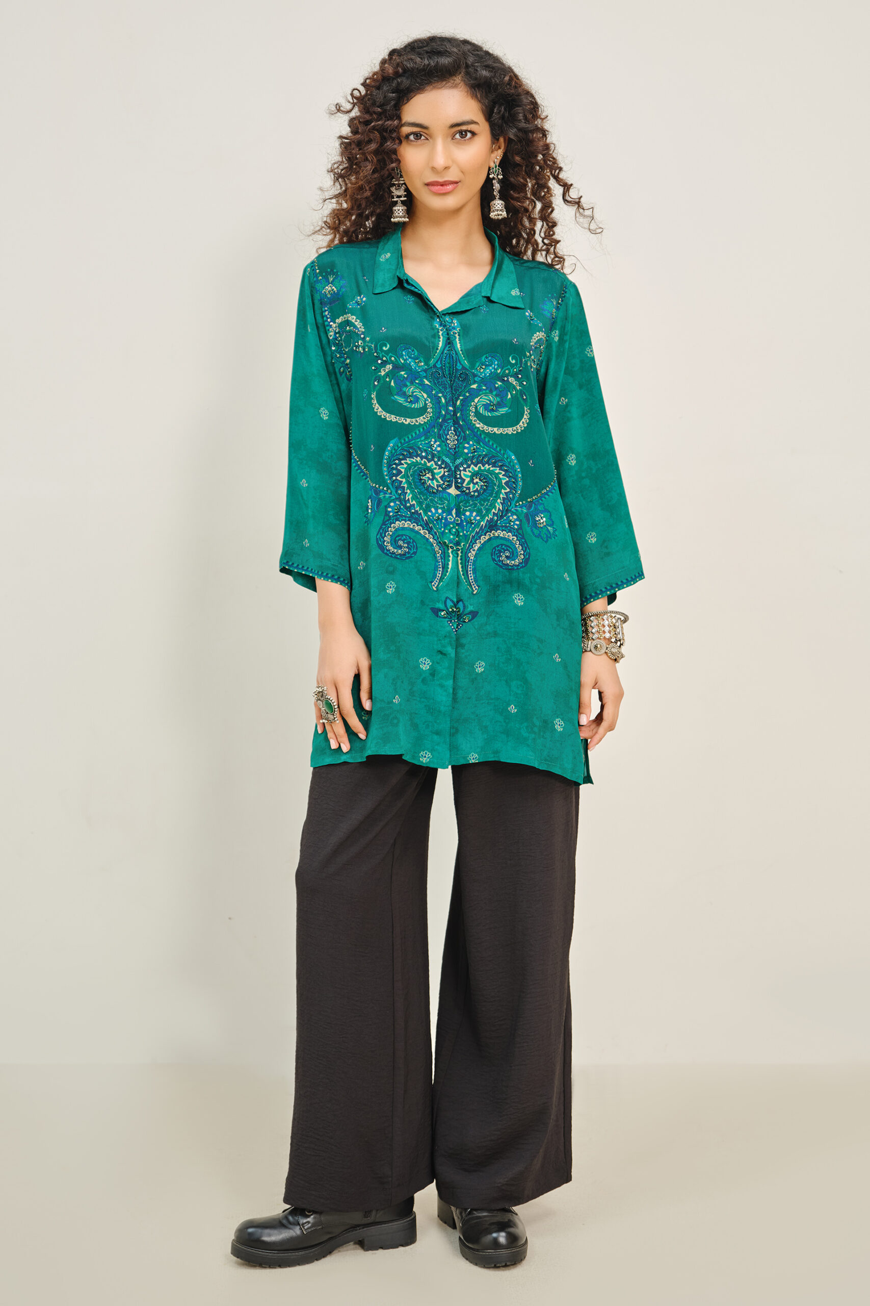 vani emerald green tunic vani emerald green tunic