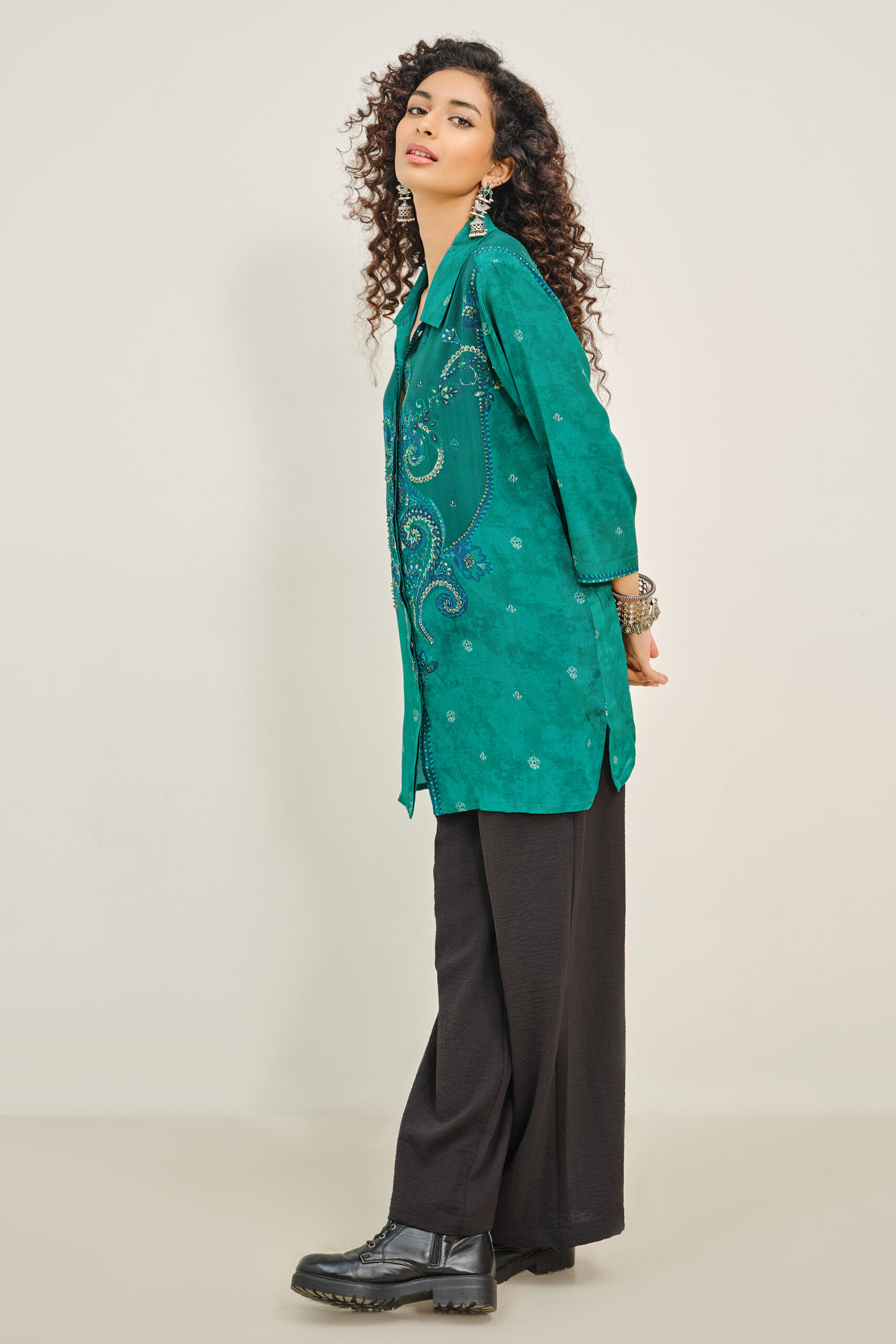 vani emerald green tunic vani emerald green tunic