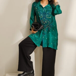 vani emerald green tunic vani emerald green tunic