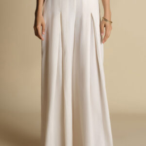 Home pleated flared pants