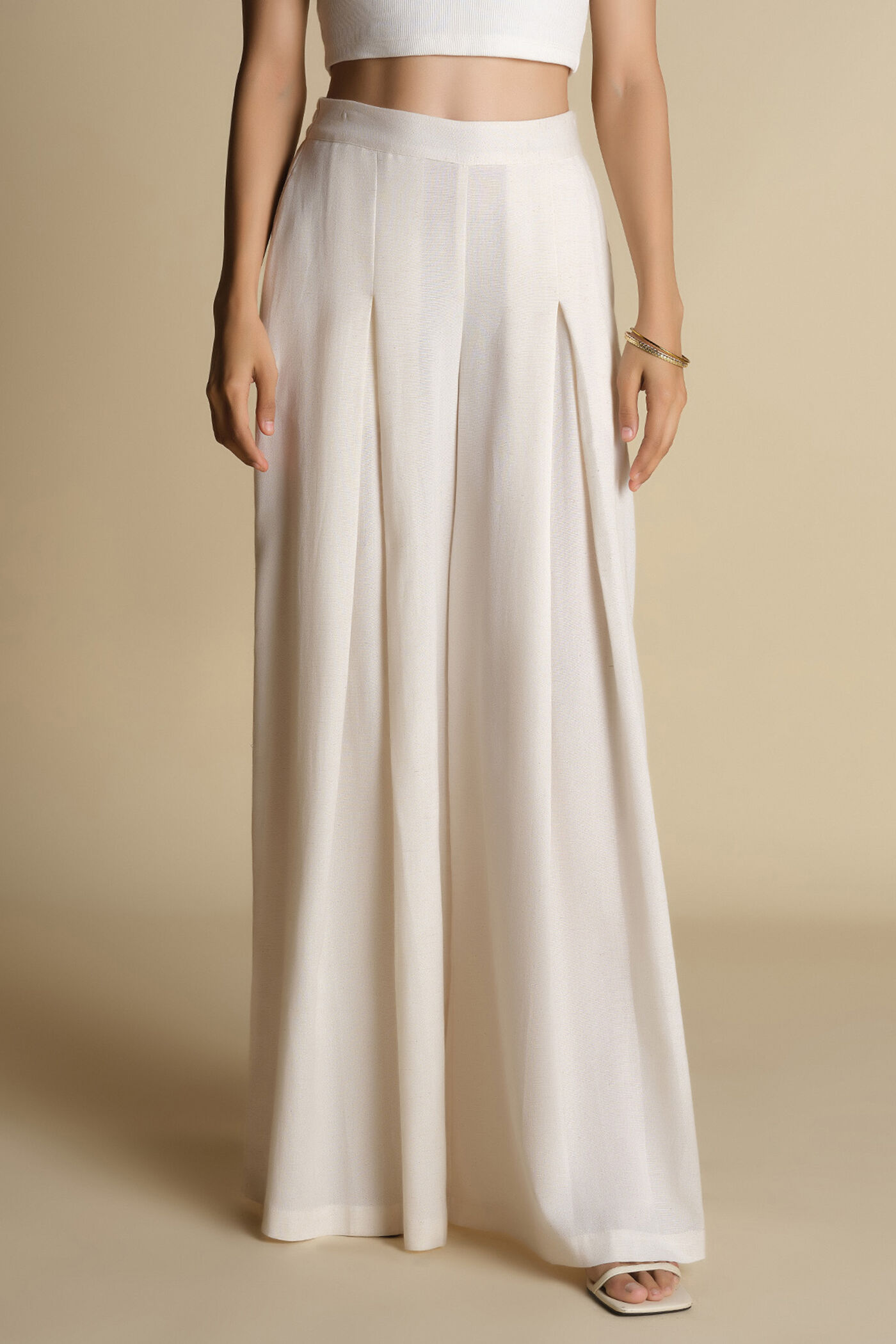 pleated flared pants pleated flared pants