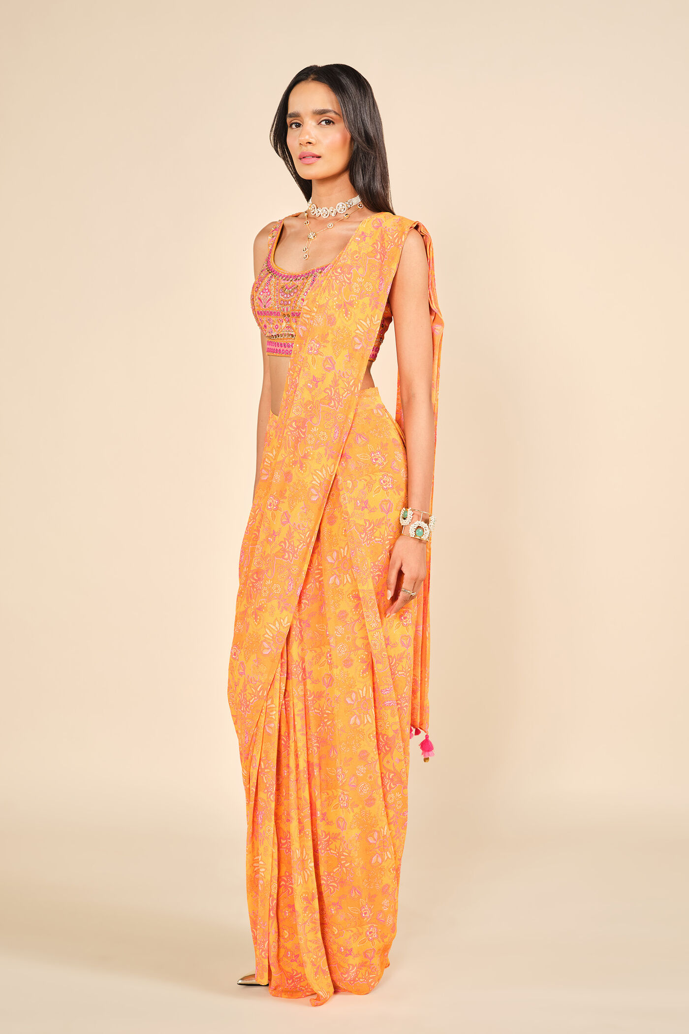 kanchi pre draped saree kanchi pre draped saree
