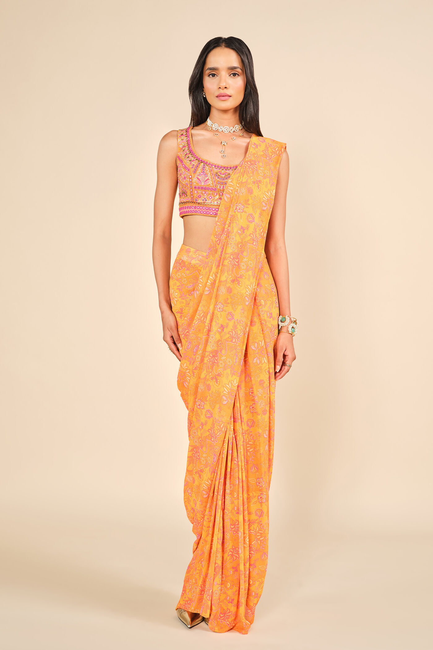 kanchi pre draped saree kanchi pre draped saree