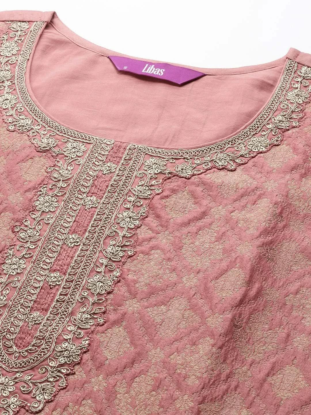 peach self design silk blend straight kurta with dupatta peach self design silk blend straight kurta with dupatta